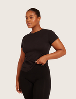 Basis T-shirt med Rund Hals