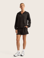 Sweatshirt med Halv Lynlås