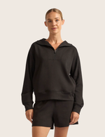 Sweatshirt med Halv Lynlås