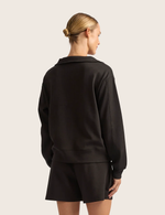 Sweatshirt med Halv Lynlås