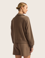 Sweatshirt med Halv Lynlås