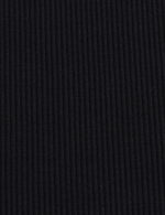 Ribbet Top med Rullekrave