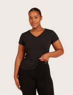 Basis T-shirt med V-Hals