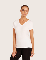 Basis T-shirt med V-Hals
