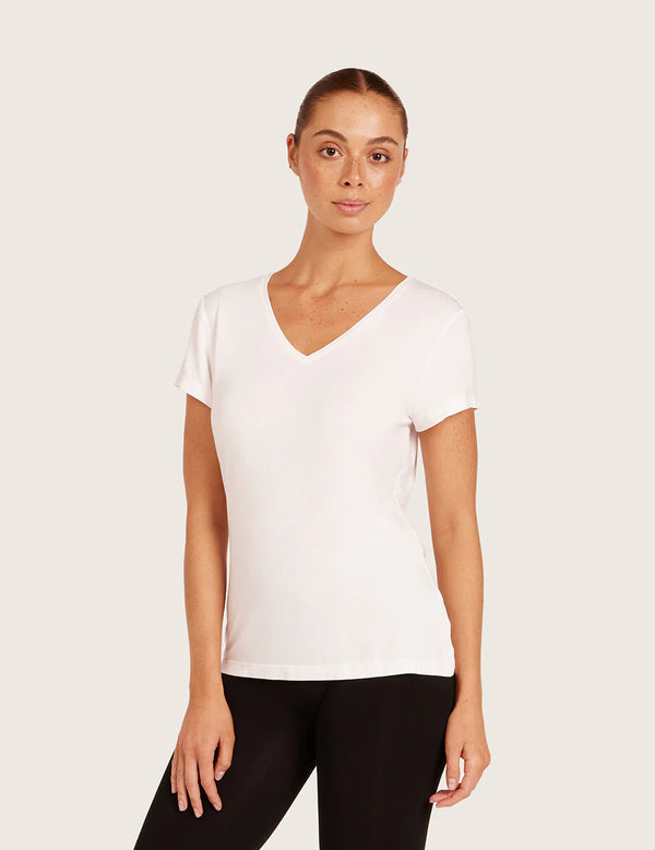 Basis T-shirt med V-Hals