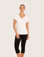 Basis T-shirt med V-Hals