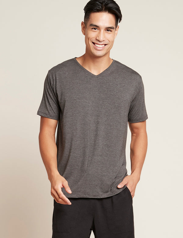 Men's V-Neck T-Shirt - Grå